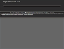Tablet Screenshot of highlinewheels.com